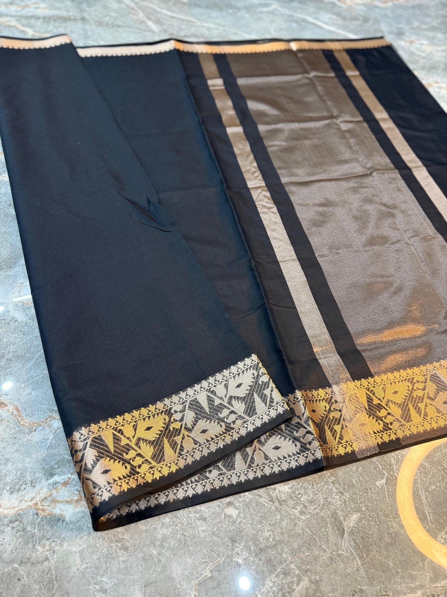 Banarasi Cotton Silk Saree - BCSTBSB01