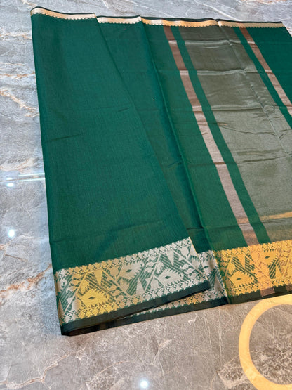 Banarasi Cotton Silk Saree - BCSTBSG03
