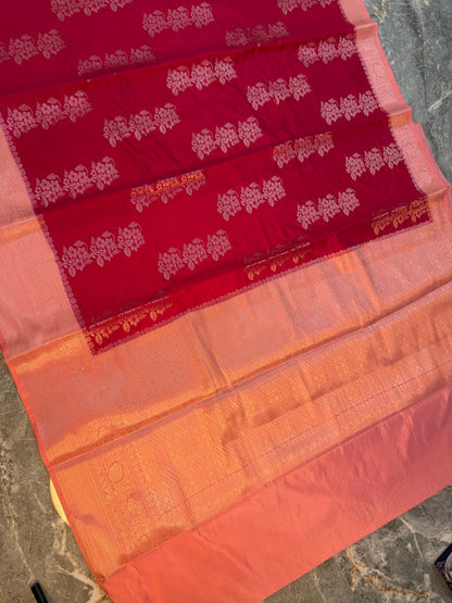 Banarasi Semi Katan Silk Saree - BSKSPK060