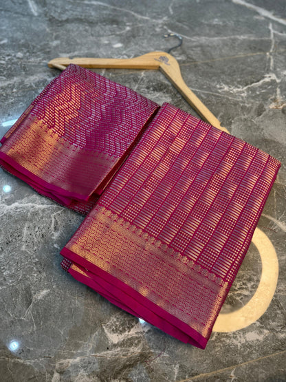Banarasi Semi Katan Soft Silk Saree - BSKSPG016
