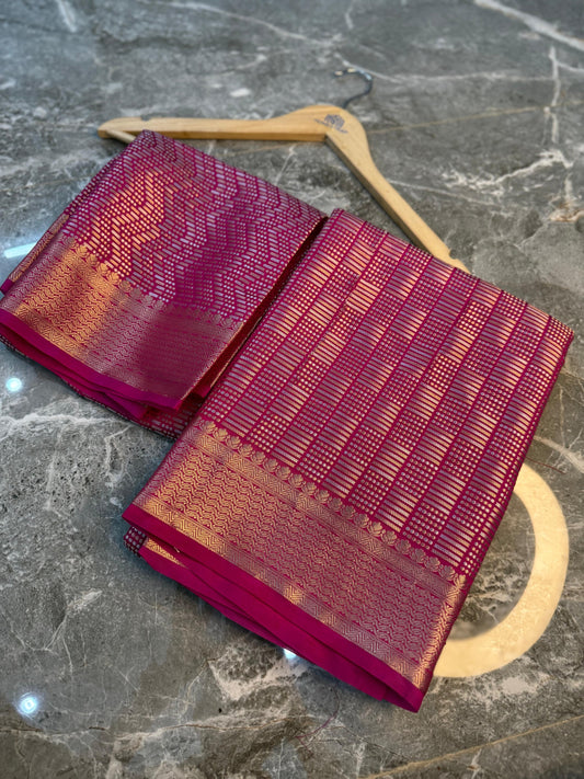 Banarasi Semi Katan Soft Silk Saree - BSKSPG016