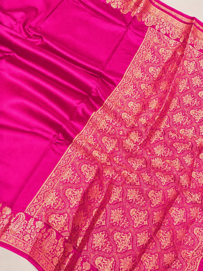 Banarasi Raw Mango Soft Silk Saree - BRMSPK049