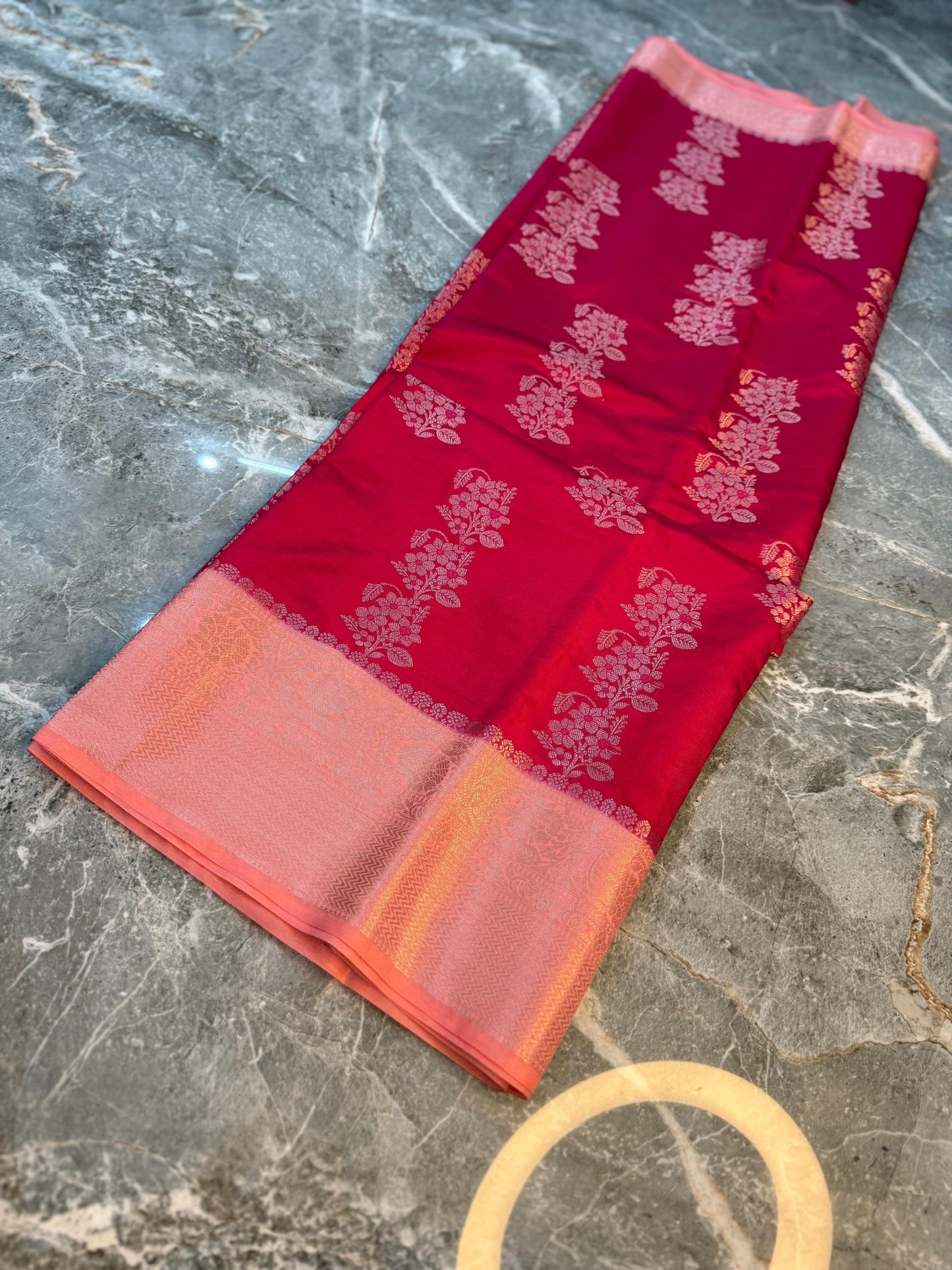 Banarasi Semi Katan Silk Saree - BSKSPK060