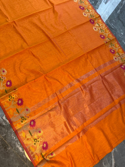Heritage Banarasi Cotton Soft Silk Saree - HBCSS12