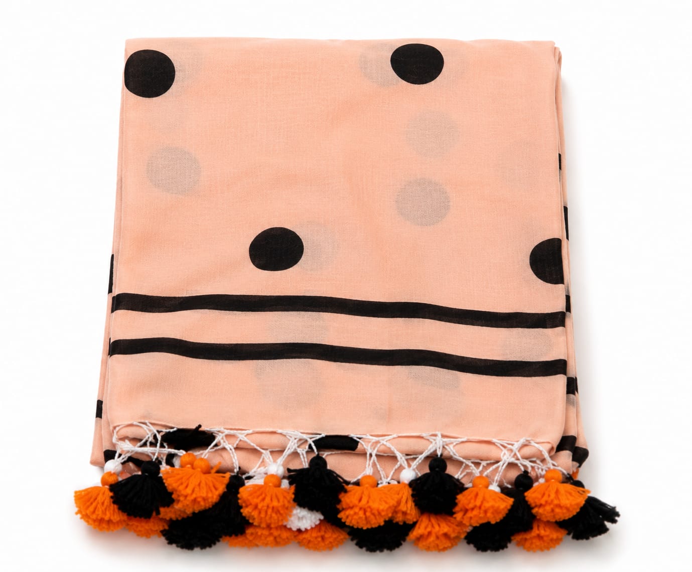 Pure Mulmul Polka Dots Saree | Handwoven | MPD004