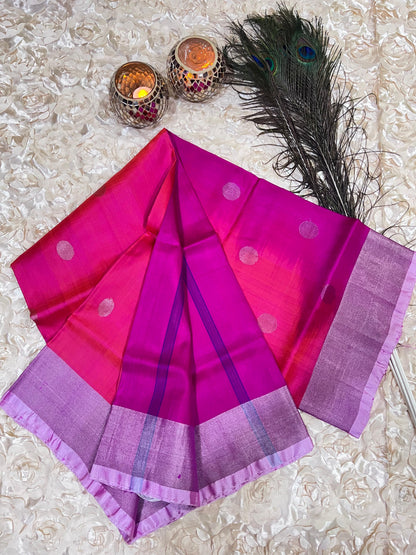 Uppada Silk Saree with Dollar Buta BAF304