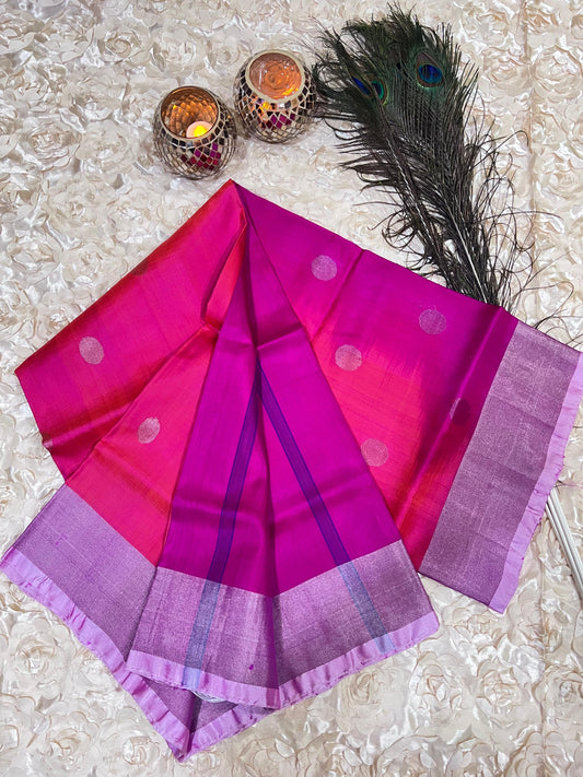 Uppada Silk Saree with Dollar Buta BAF304