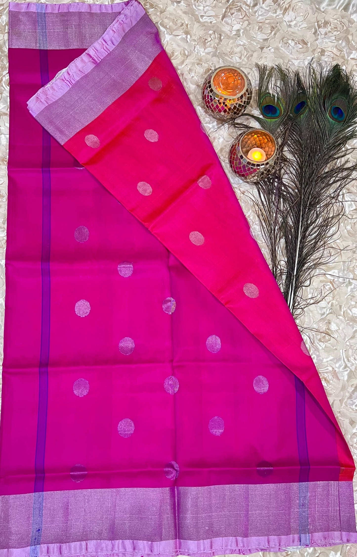 Uppada Silk Saree with Dollar Buta BAF304