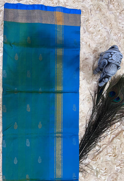 Uppada Silk Saree with Pochampally Border BAF306