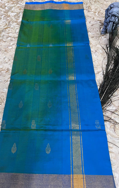 Uppada Silk Saree with Pochampally Border BAF306