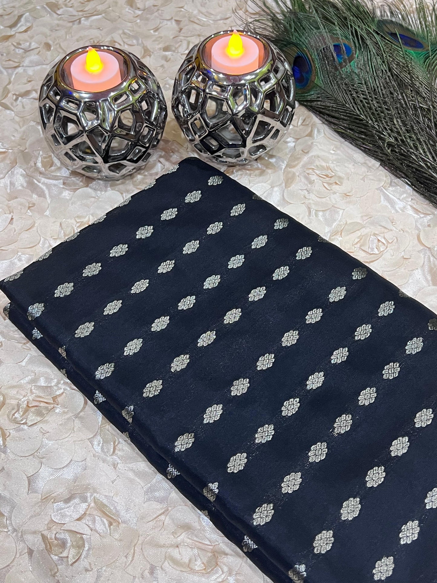Uppada Silk Saree with Pochampally Border BAT301