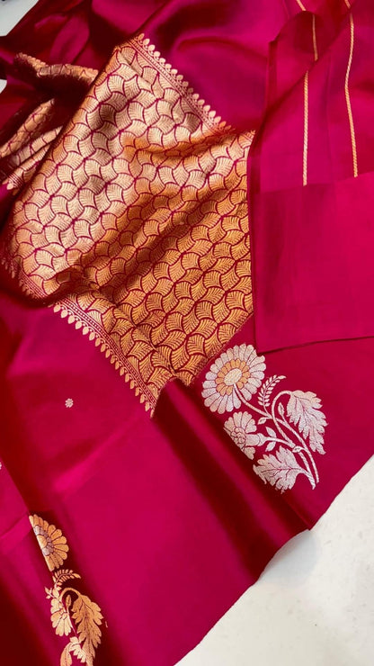 Banarasi Raw Mango Silk Saree-BMNGRP02