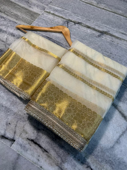 Banarasi Organza Silk Saree-BOWTG02