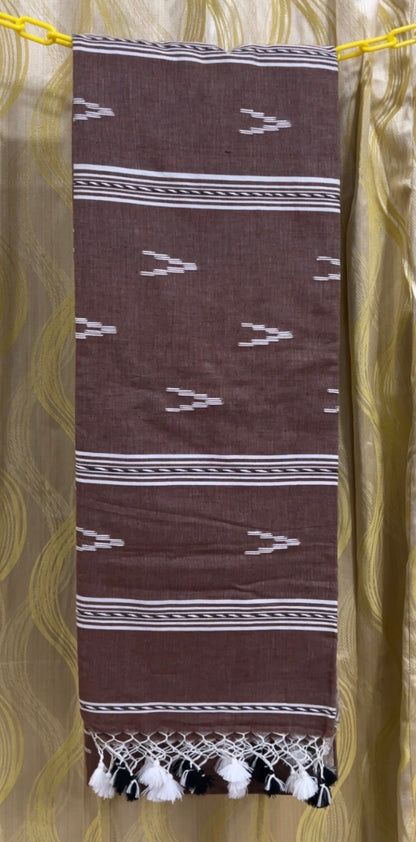 Pure Mulmul Jamdani Saree with BP | MJ04002
