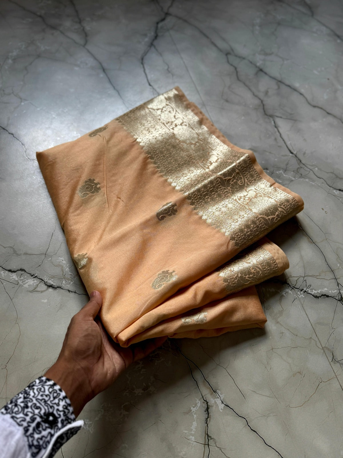 Banarasi Georgette Silver Zari Saree - BHSZPH1