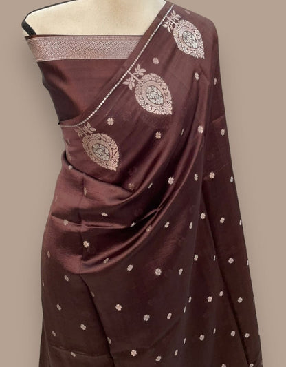 Banarasi Soft Katan Silk Handloom Saree - ABSKHC5