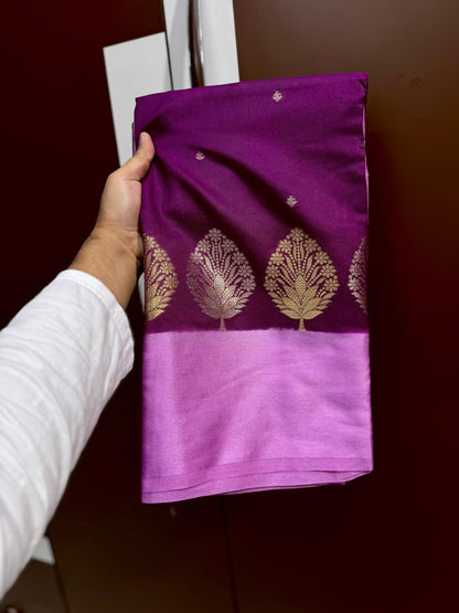 Banarasi Raw Mango Silk Saree - BRMABP1