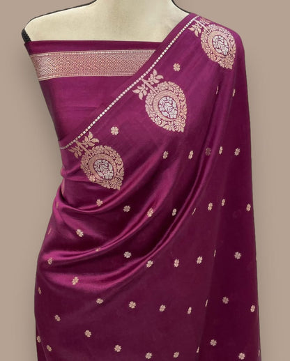 Banarasi Soft Katan Silk Handloom Saree - ABSKHC3