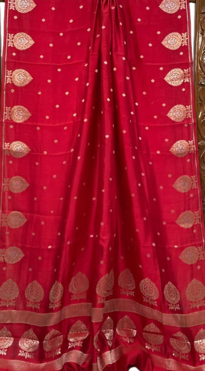 Banarasi Soft Katan Silk Handloom Saree - ABSKHC1