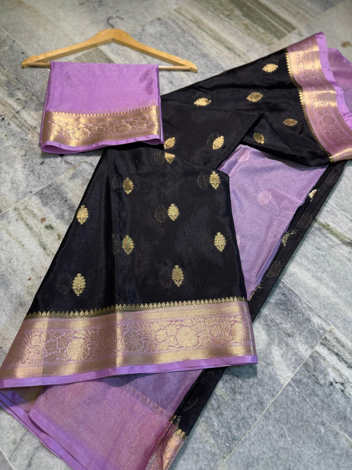 Banarasi Semi Warm Silk Saree with Zari Butti - BWSBL01