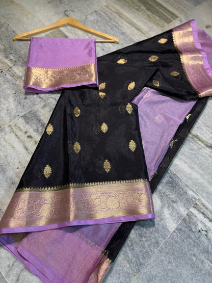 Banarasi Semi Warm Silk Saree with Zari Butti - BWSBL01