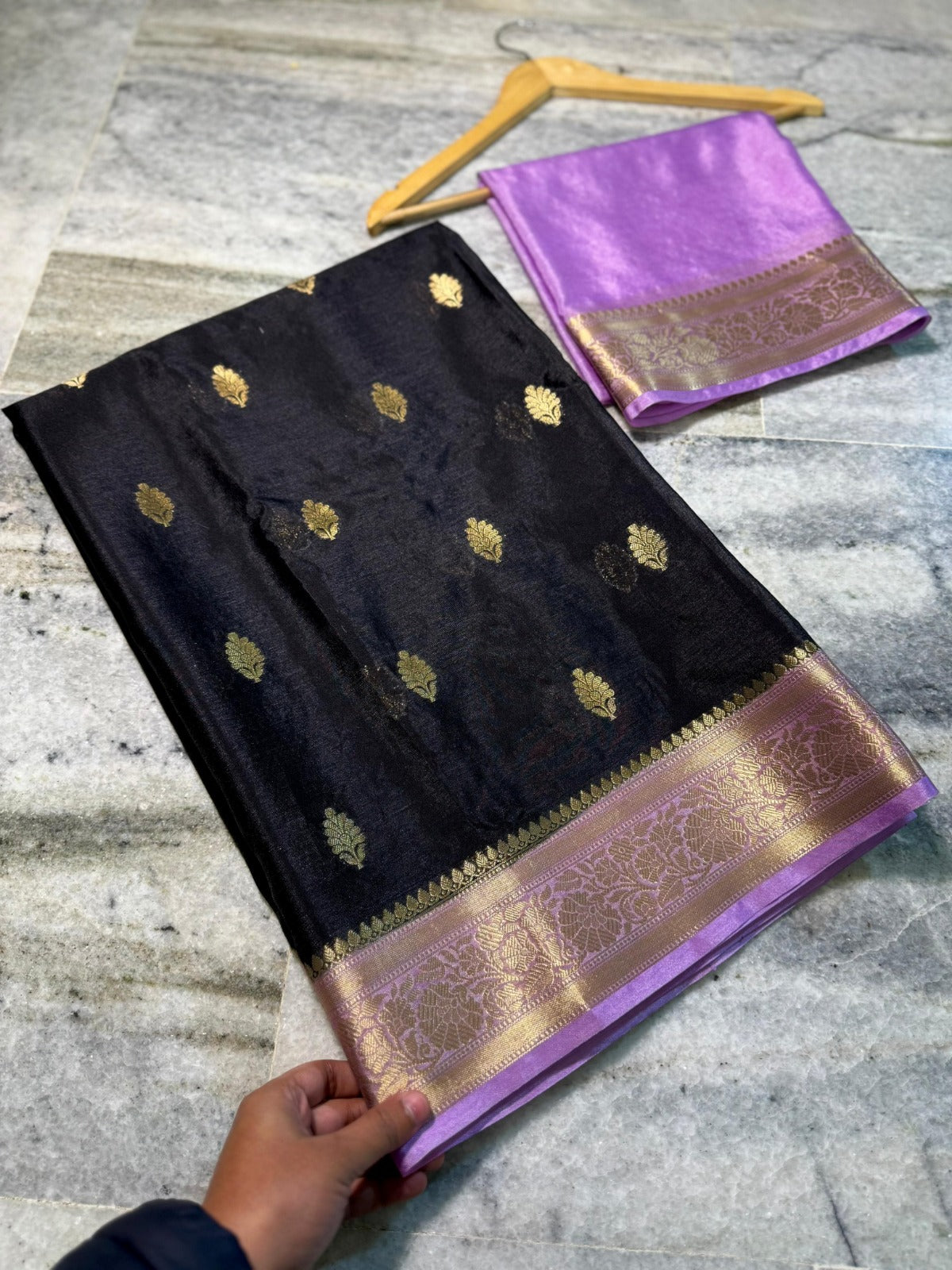 Banarasi Semi Warm Silk Saree with Zari Butti - BWSBL01