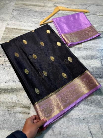Banarasi Semi Warm Silk Saree with Zari Butti - BWSBL01