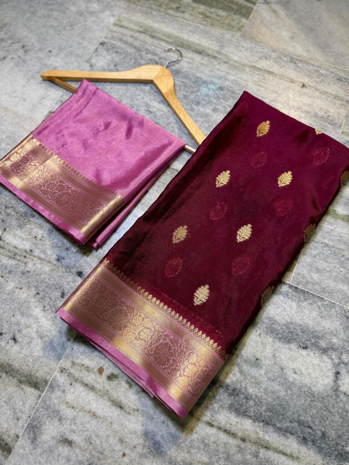 Banarasi Semi Warm Silk Saree with Zari Butti - BWSWC03