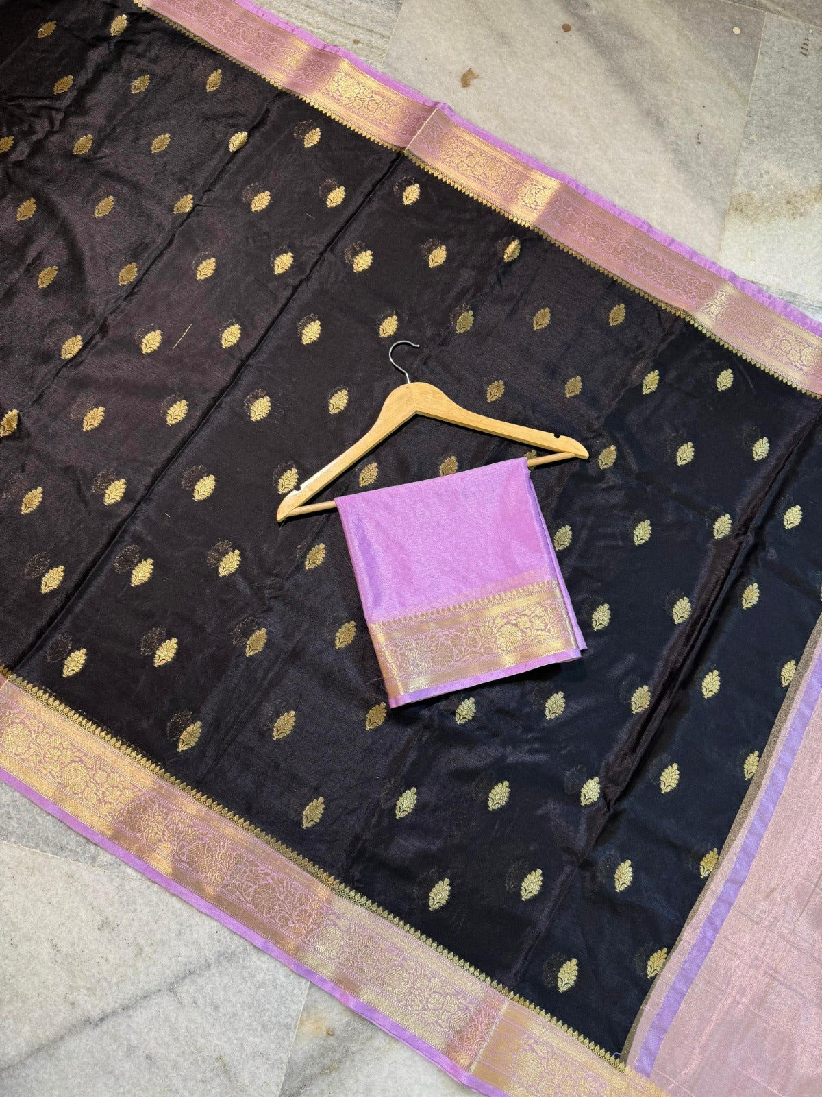 Banarasi Semi Warm Silk Saree with Zari Butti - BWSBL01