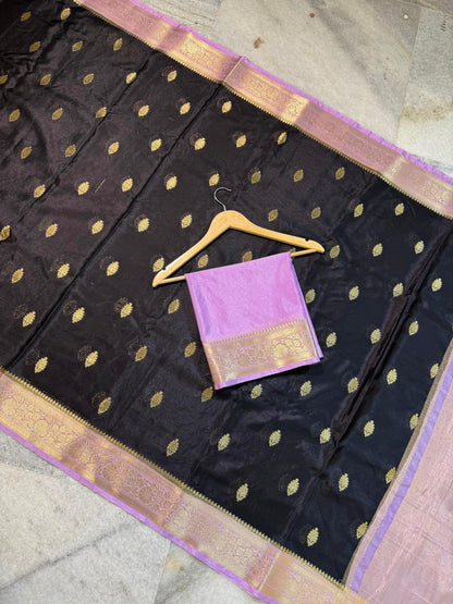 Banarasi Semi Warm Silk Saree with Zari Butti - BWSBL01