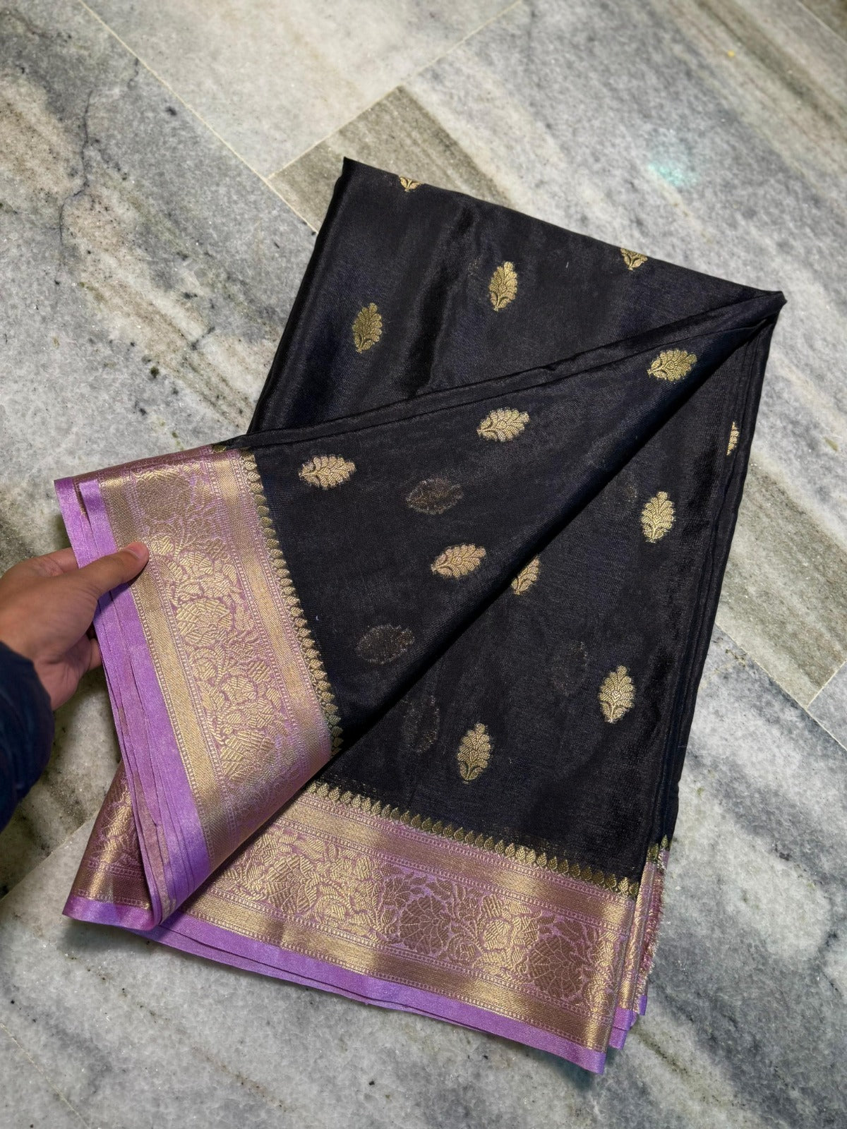 Banarasi Semi Warm Silk Saree with Zari Butti - BWSBL01