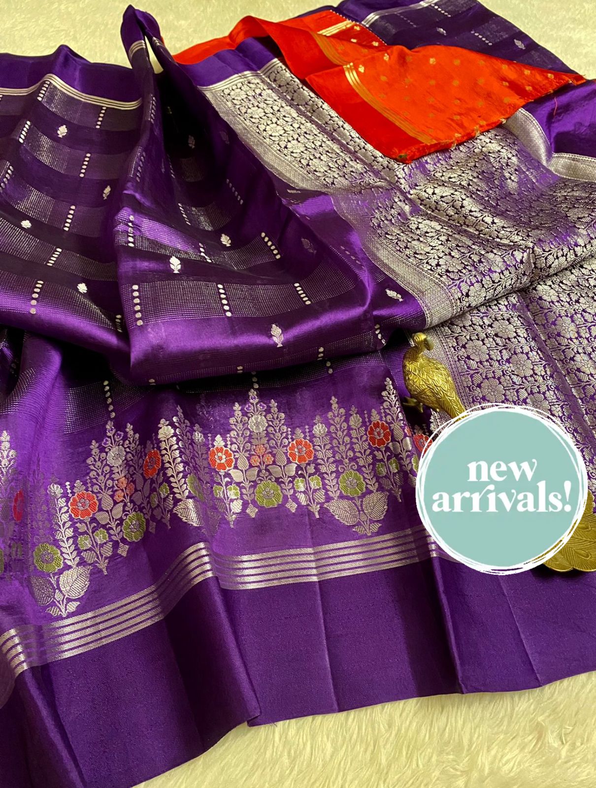 Banarasi Semi Katan Silk Saree - BSKMKPR5