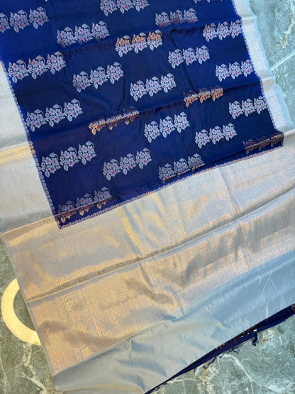 Banarasi Semi Katan Silk Saree - BSKSBE064