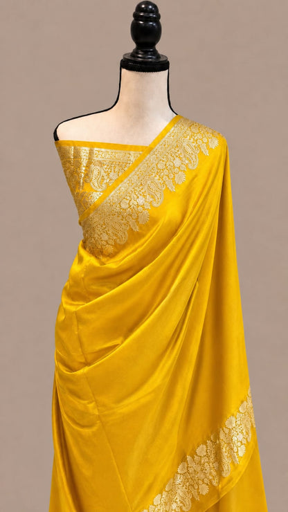 Banarasi Raw Mango Soft Silk Saree - BRMSYW050