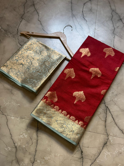 Banarasi Semi Katan Soft Silk Saree - BSKSSDPS060