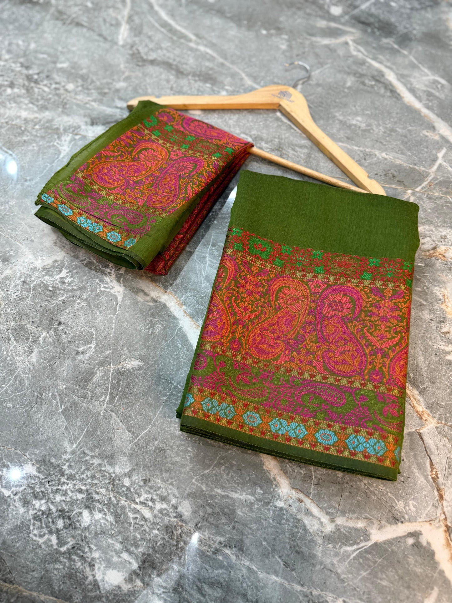 Premium Banarasi Cotton Silk Saree - PBCSSPG084