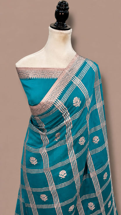 Banarasi Semi Katan Soft Silk Saree - BSKSCHLB064
