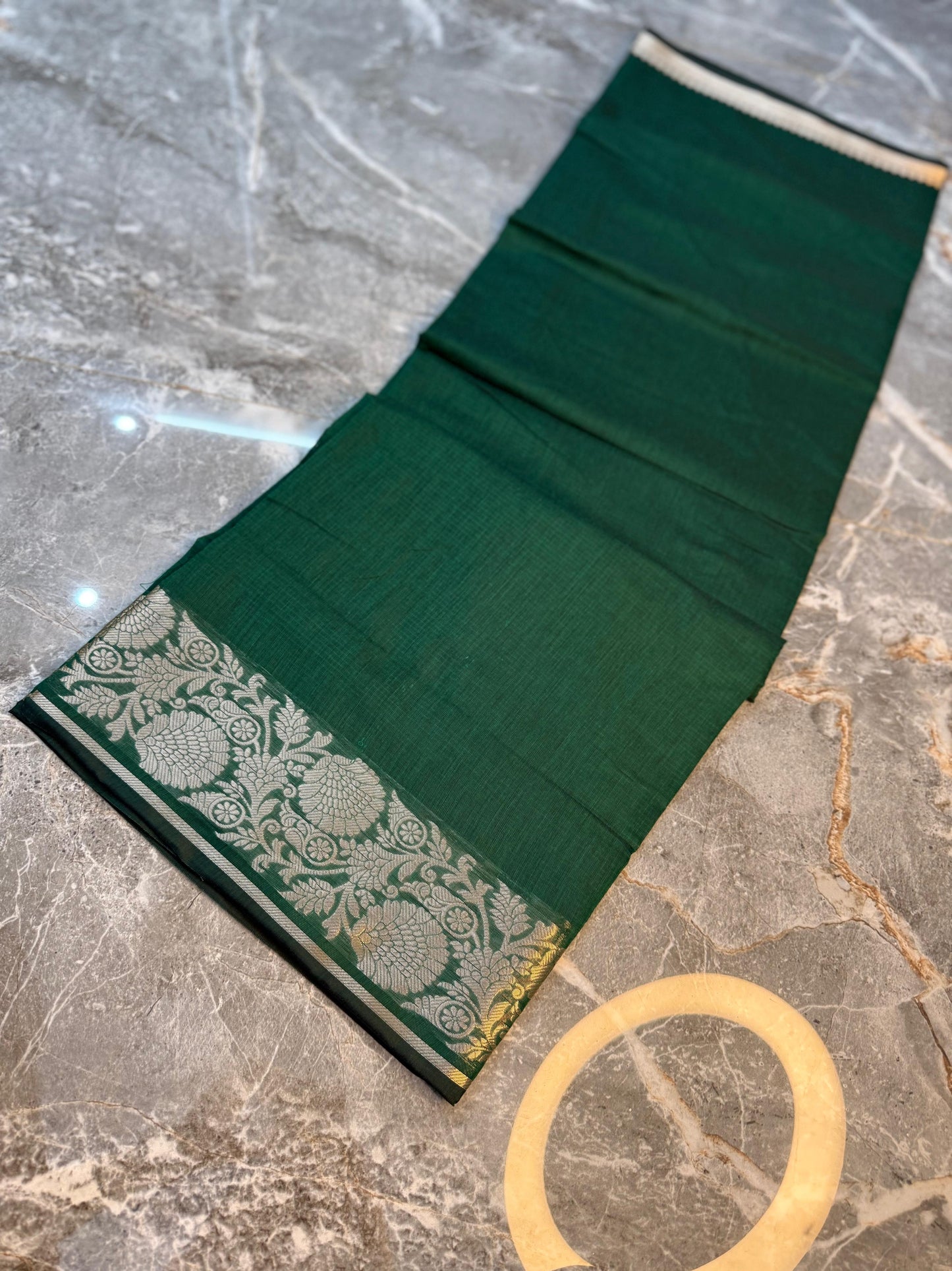 New Launch Banarasi Cotton Silk Saree | Self Colour Saree - BCSSCG74