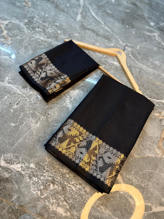 Banarasi Cotton Silk Saree - BCSTBSB01
