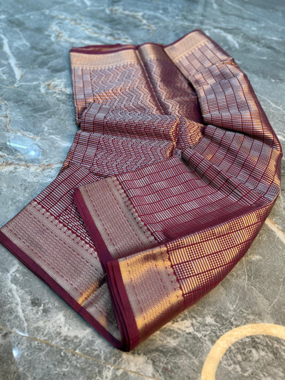 Banarasi Semi Katan Soft Silk Saree - BSKSWG015