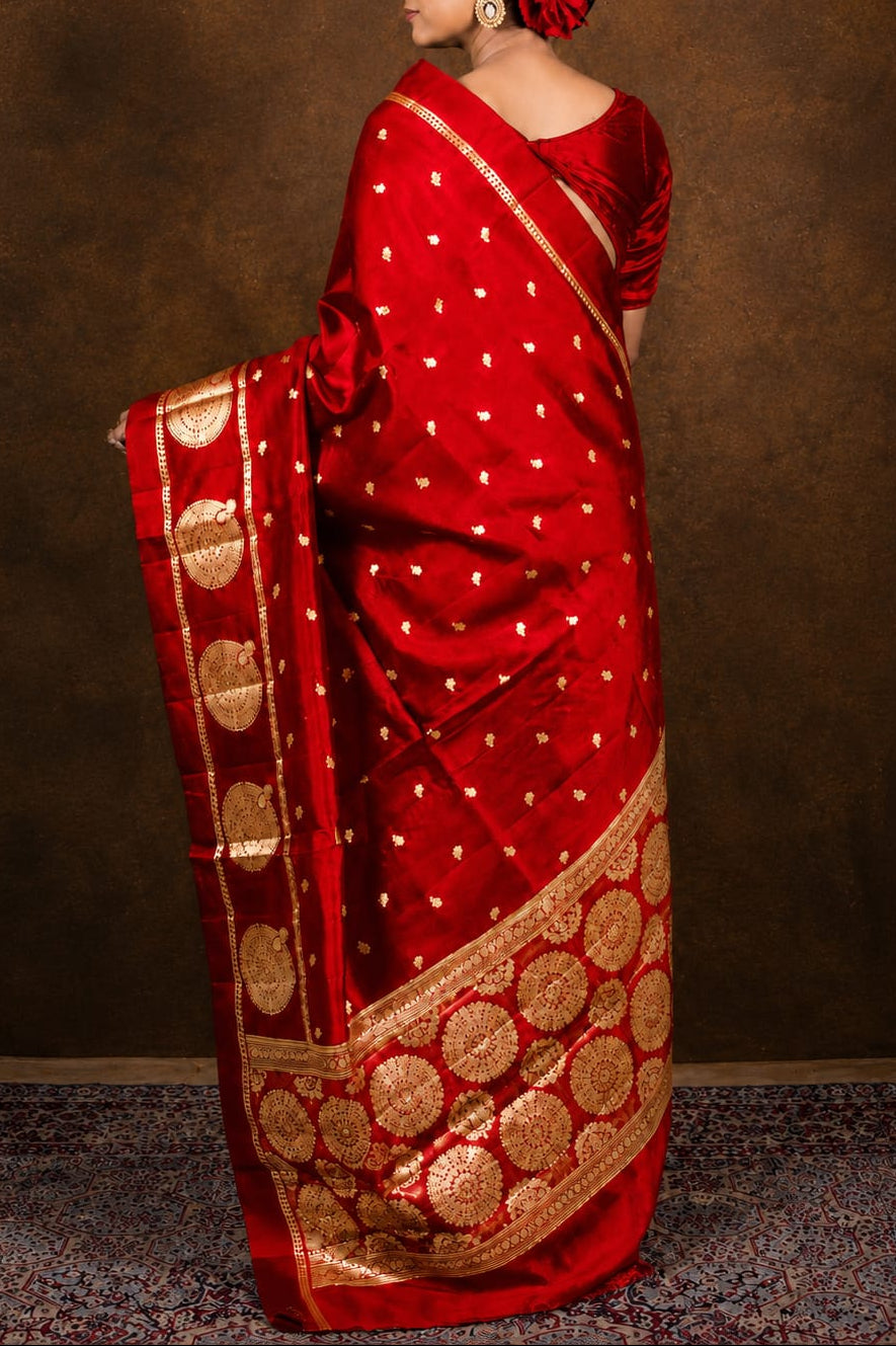 Banarasi Semi Katan Soft Silk Saree – BSKSSR096
