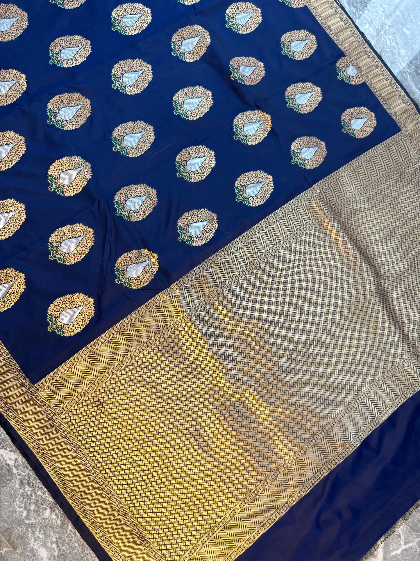Banarasi Premium Mashru Katan Silk Saree - BPMKSRB08