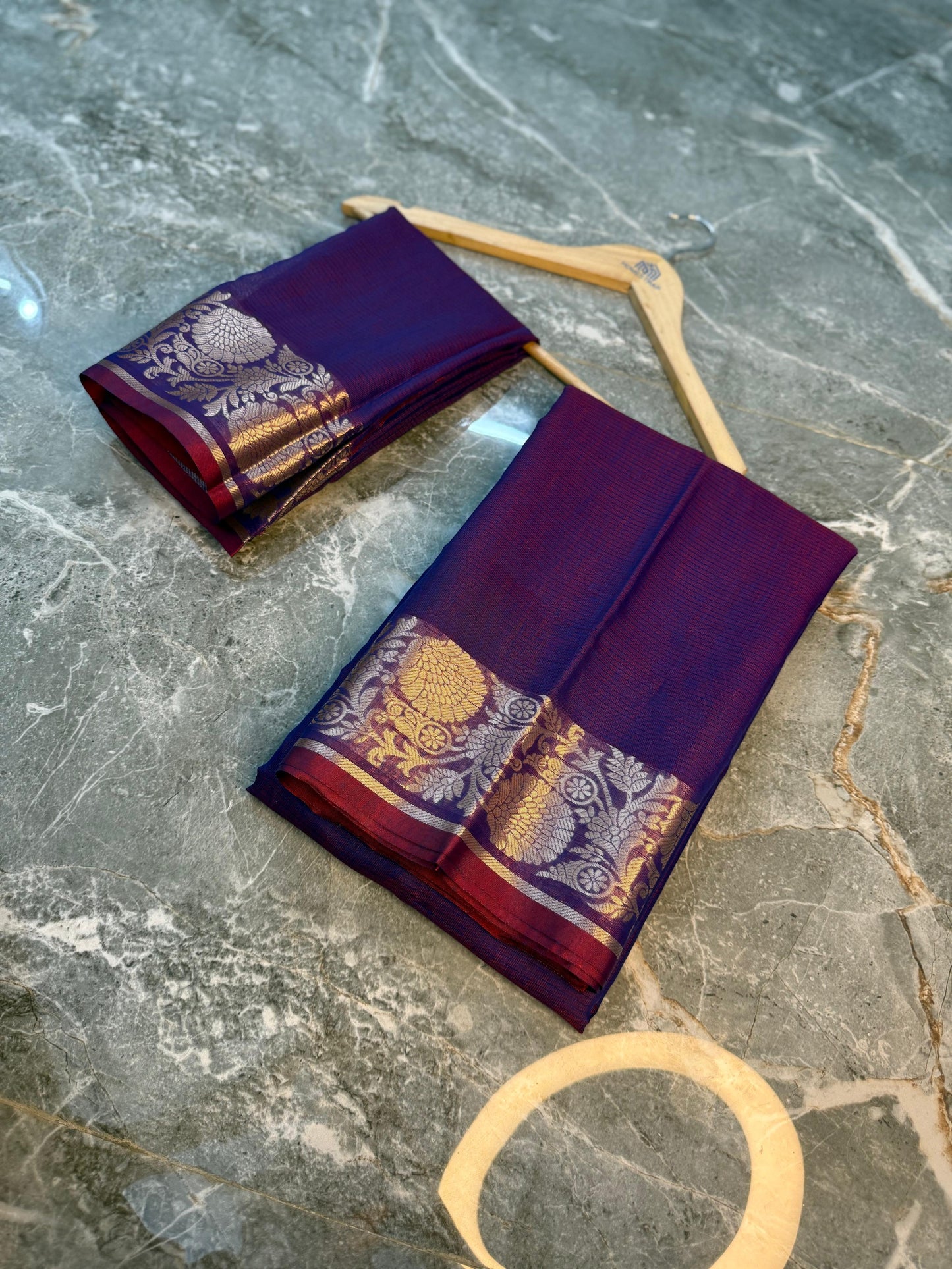New Launch Banarasi Cotton Silk Saree | Self Colour Saree - BCSSCP73