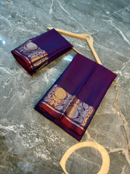 New Launch Banarasi Cotton Silk Saree | Self Colour Saree - BCSSCP73
