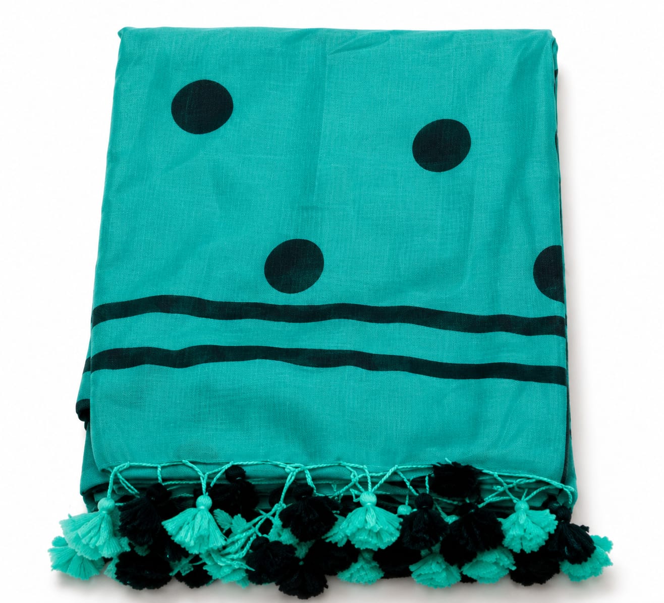 Pure Mulmul Polka Dots Saree | Handwoven | MPD003