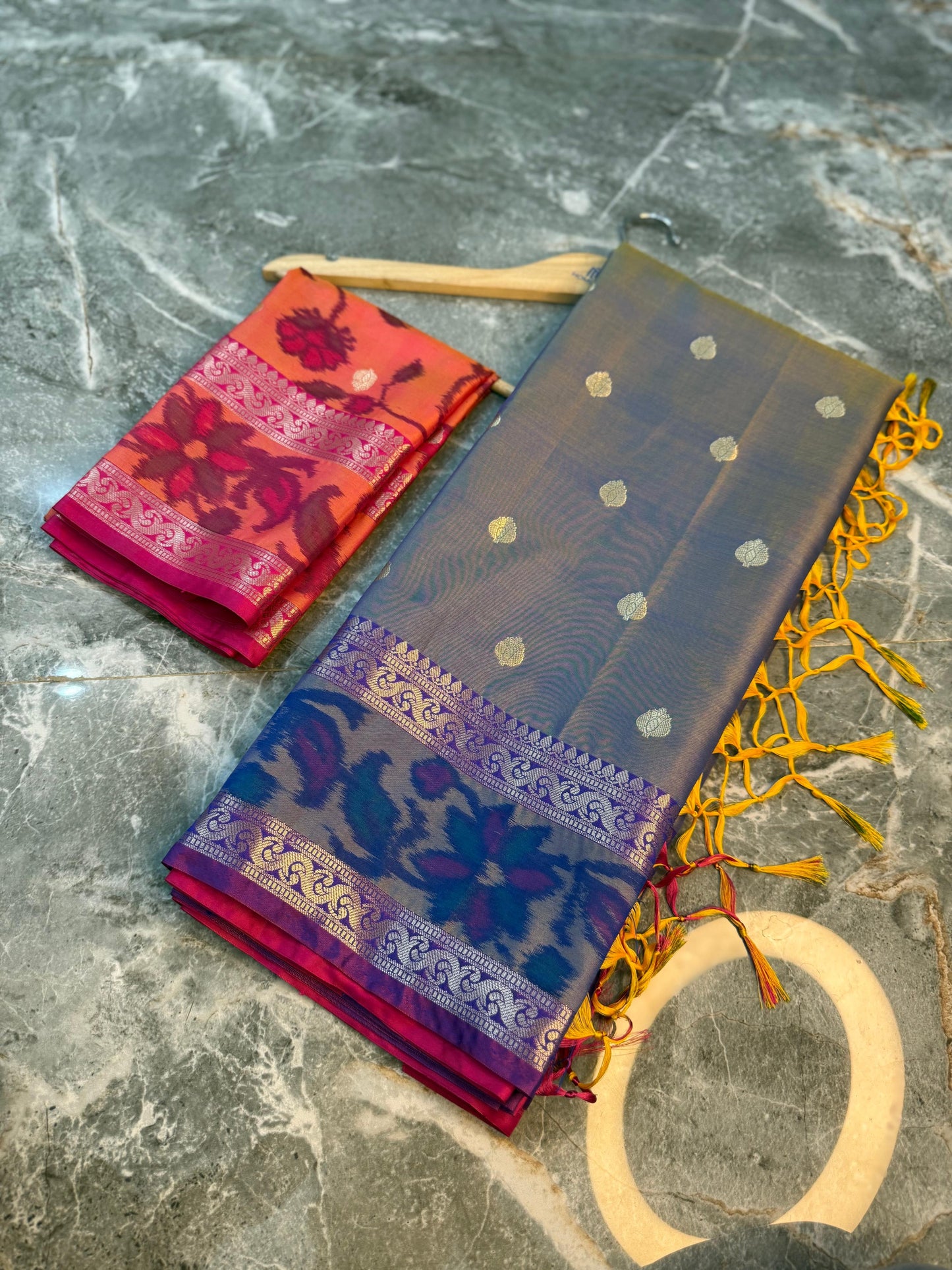 Banarasi Printed Soft Silk Saree with Buti Design - BPSSBGY094
