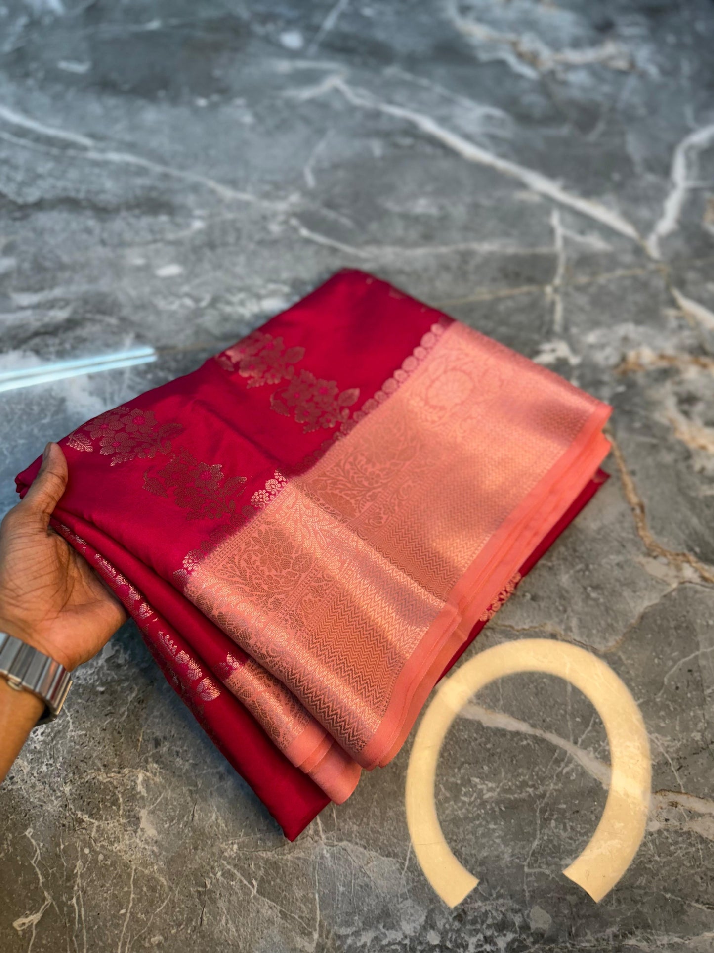 Banarasi Semi Katan Silk Saree - BSKSPK060