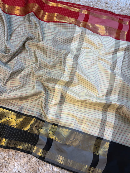 Banarasi Ganga Jamuna Silk Saree - BGJSGY019