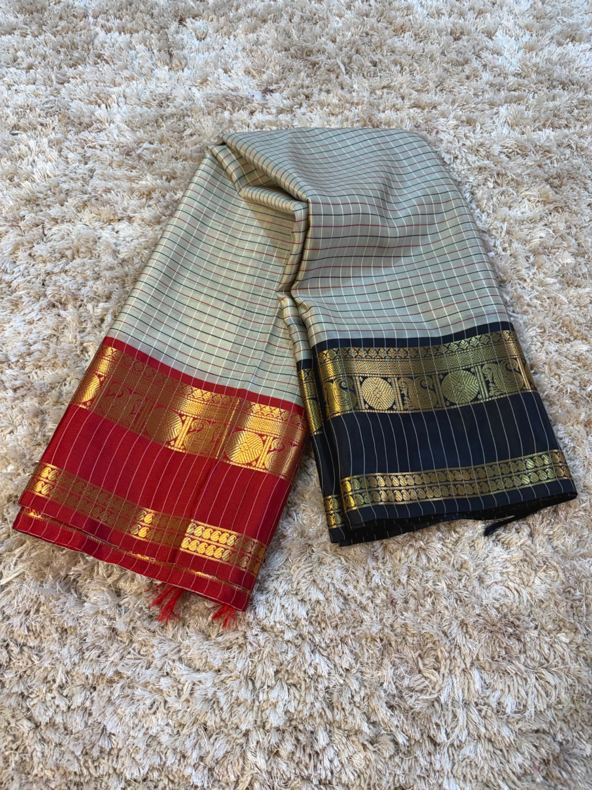 Banarasi Ganga Jamuna Silk Saree - BGJSGY019
