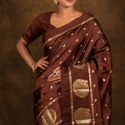Banarasi Semi Katan Soft Silk Saree – BSKSSB092